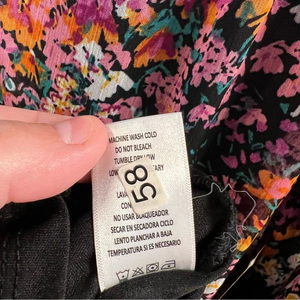 NWT Vince Camuto Tiered Floral Boho Mini Dress Size Medium Festival Concert - Picture 6 of 11